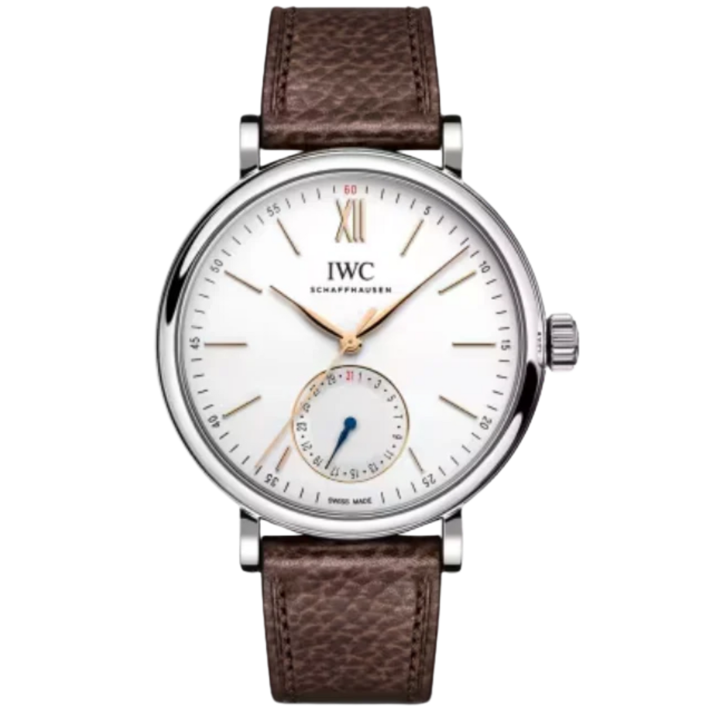 PORTOFINO POINTER DATE 39 MM STAINLESS STEEL WITH WHITE DIAL