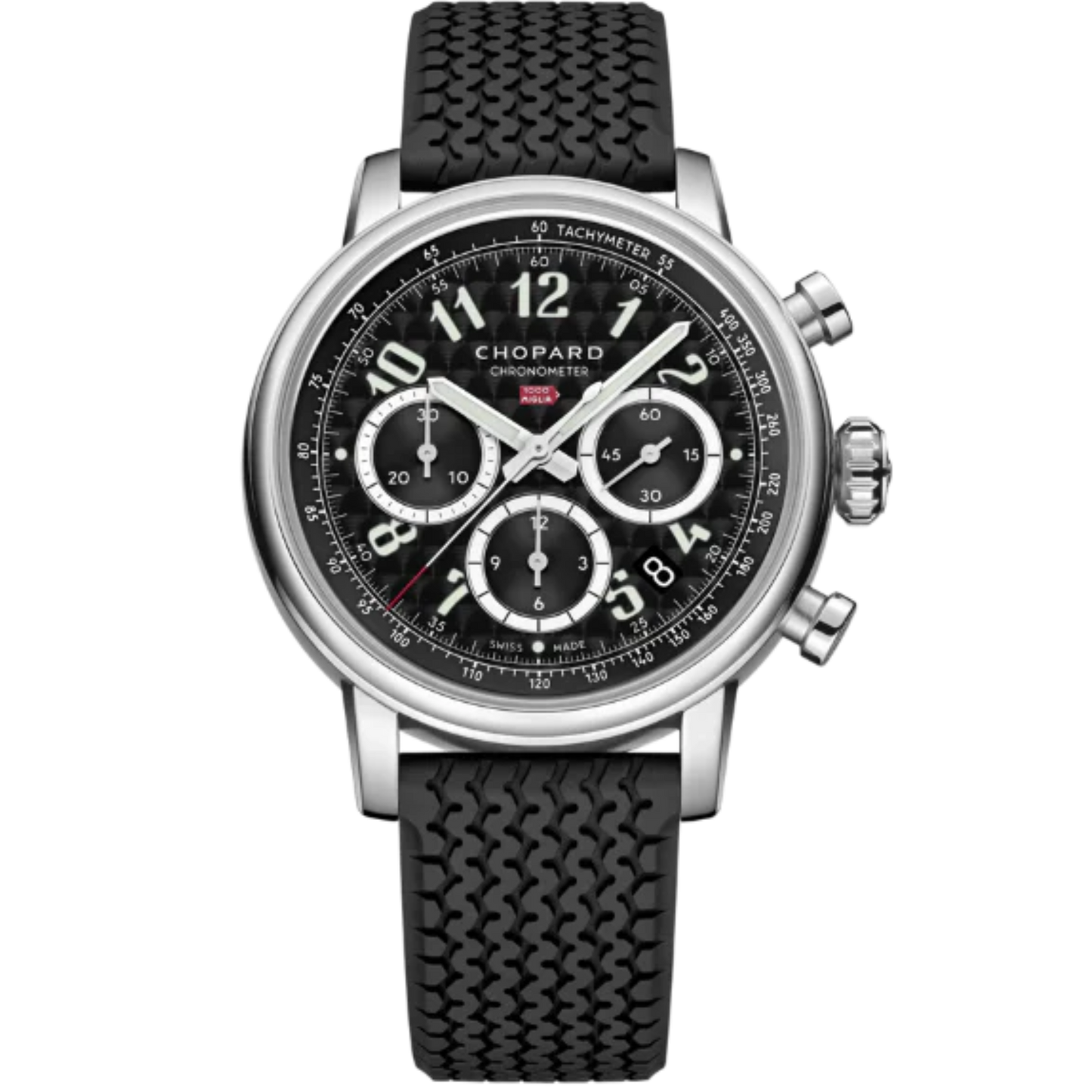 MILLE MIGLIA CLASSIC CHRONOGRAPH 40 MM CHOPARD LUCENT STEEL™ WITH NERO CORSA BLACK DIAL