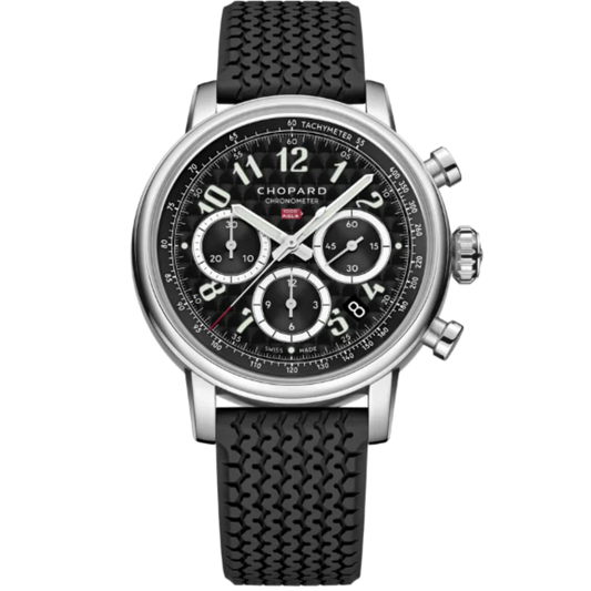 MILLE MIGLIA CLASSIC CHRONOGRAPH 40 MM CHOPARD LUCENT STEEL™ WITH NERO CORSA BLACK DIAL
