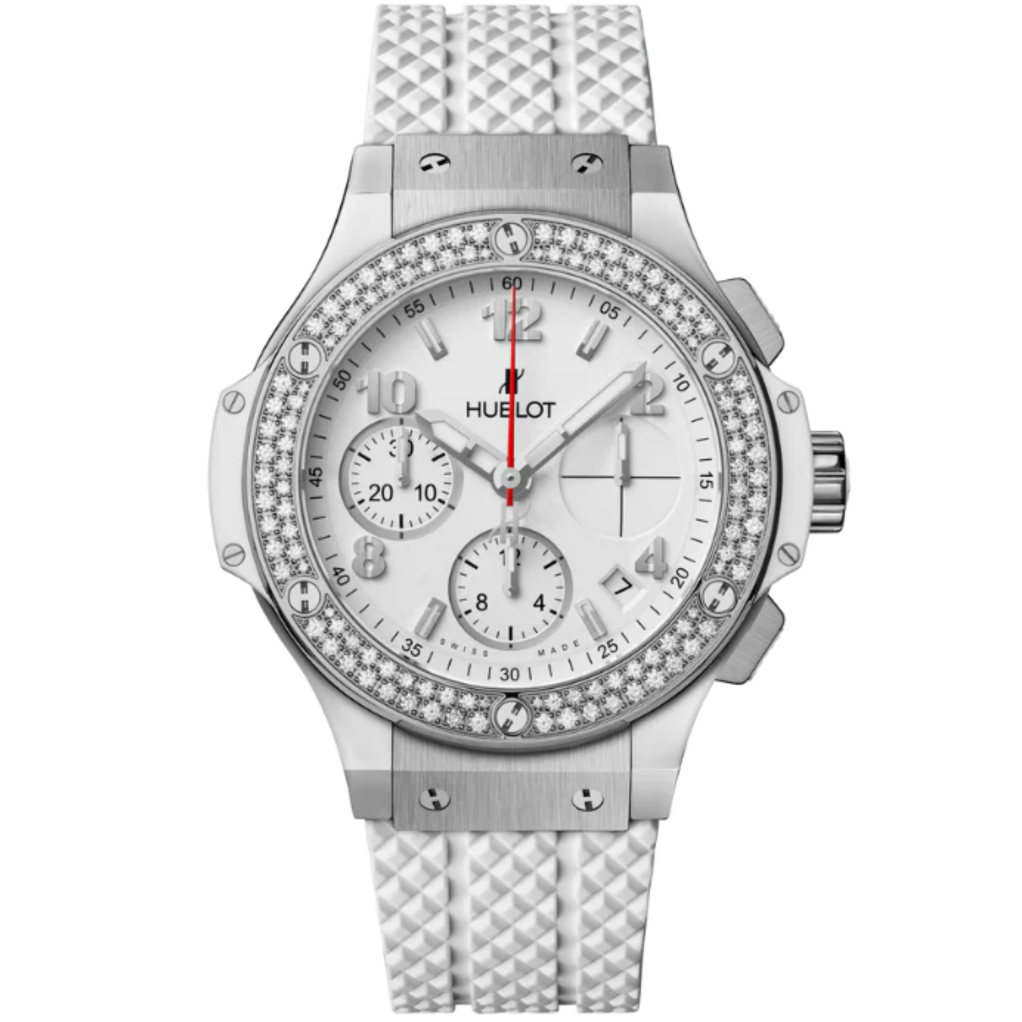 Big Bang 41mm STEEL WHITE DIAMONDS
