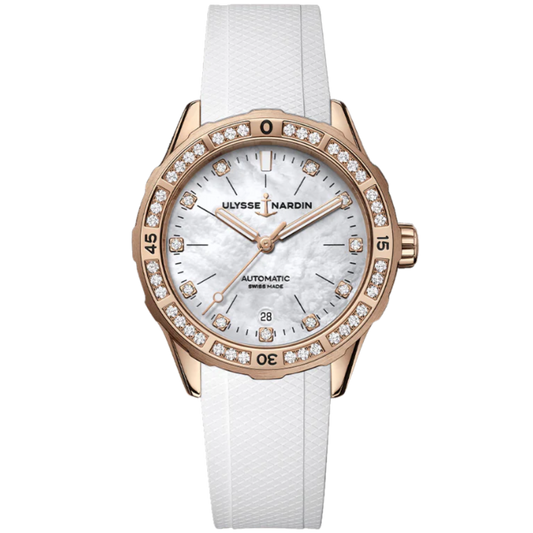 DIVER 39 MM ROSE GOLD WITH MOTHER OF PEARL DIAL