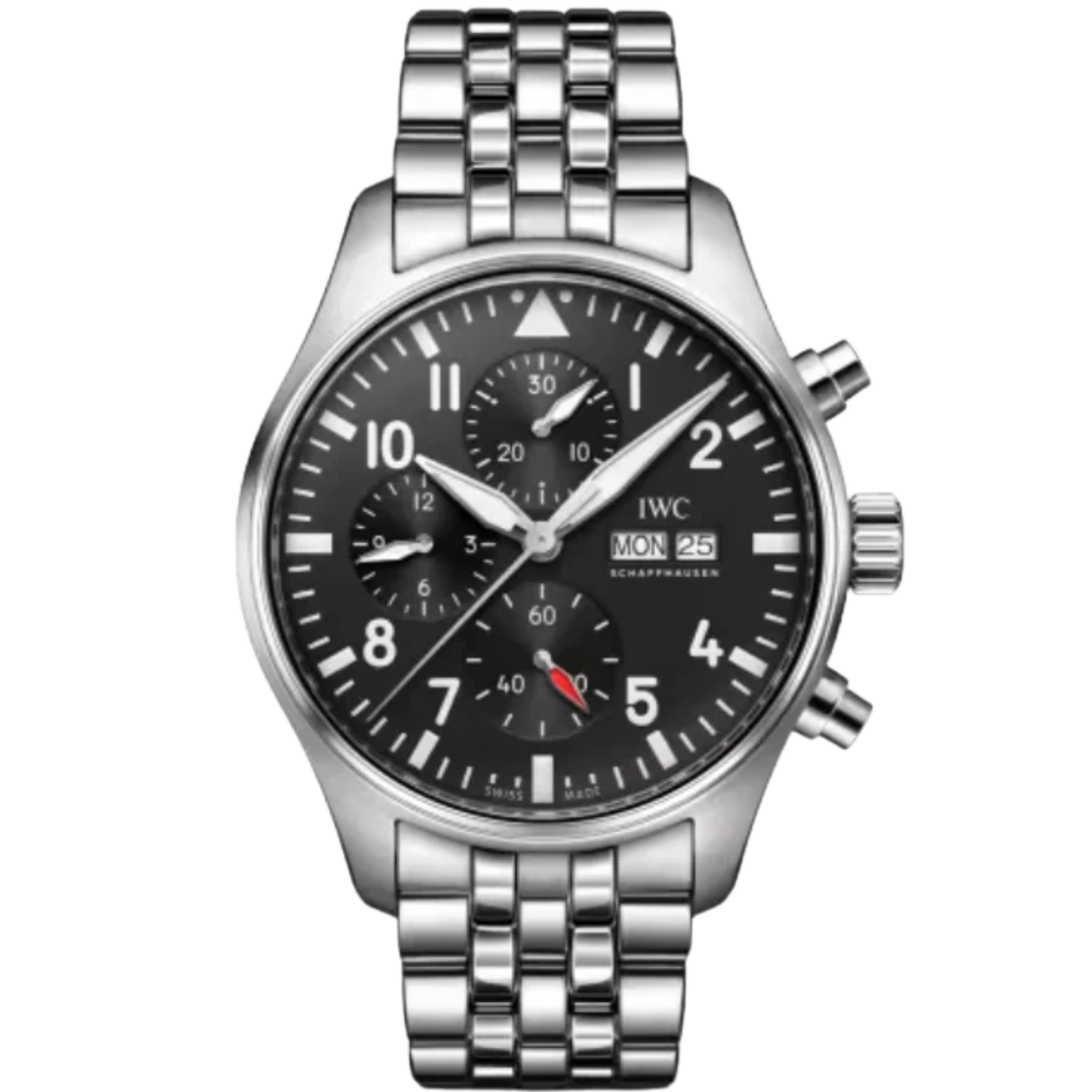 PILOT’S WATCH CHRONOGRAPH 43 MM STAINLESS STEEL WITH BLACK DIAL