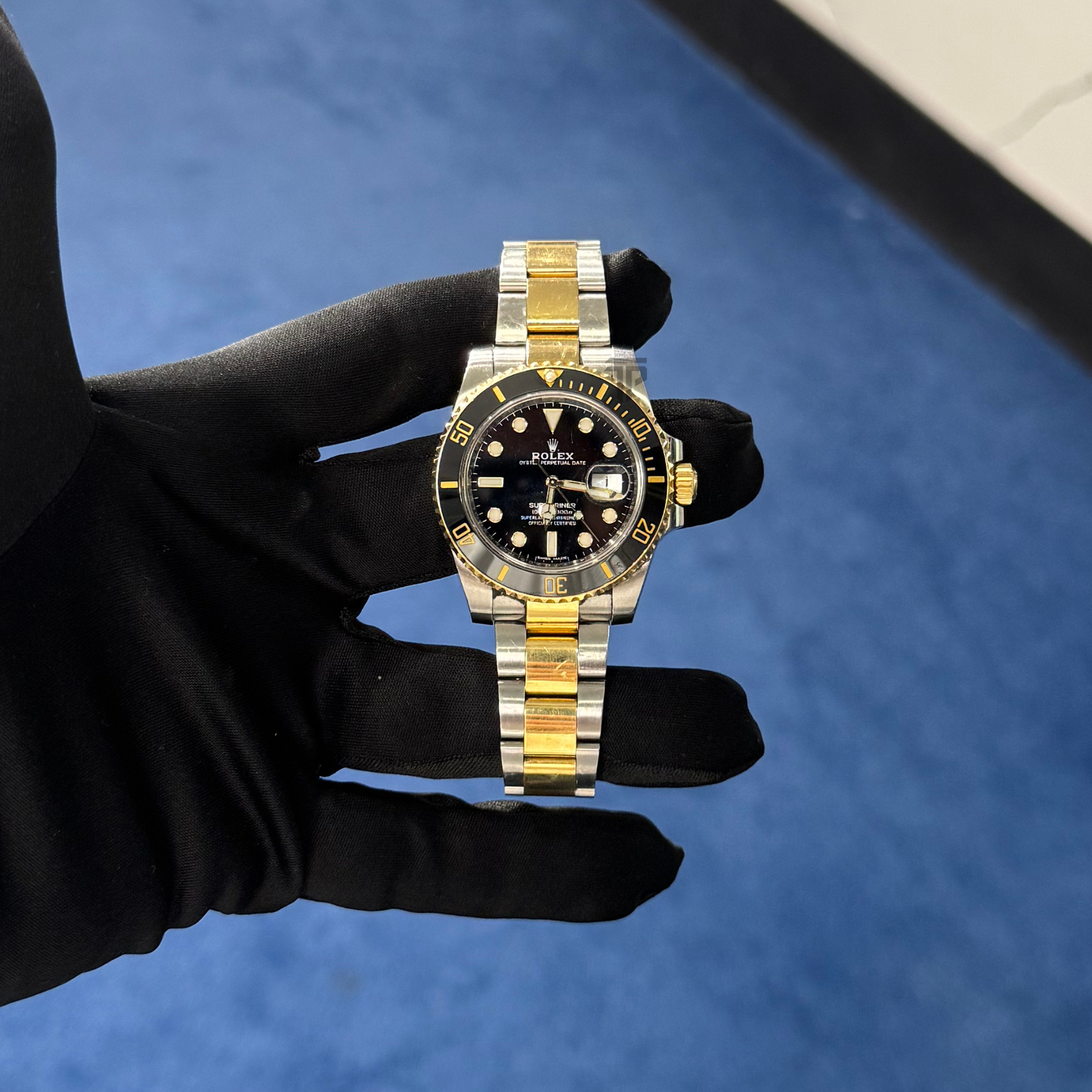 Rolex Submariner Ref. 116613LN Two Tone Yellow Gold Black Dial