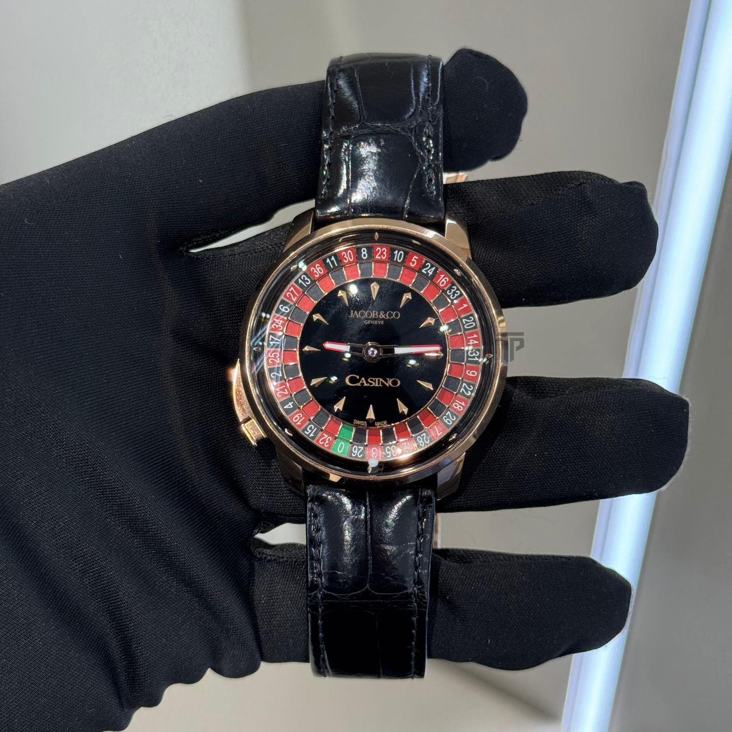 Jacob & Co CA100.40.AA.AA.ABALA “Roulette” Rose Gold Black Dial Tourbillon