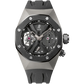 Royal Oak Concept 44MM Gmt Tourbillon Black Rubber Strap Titanium Case