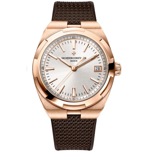 Vacheron Constantin Overseas Ref. 4500V/000R-B127 Rose Gold White Dial on Rubber