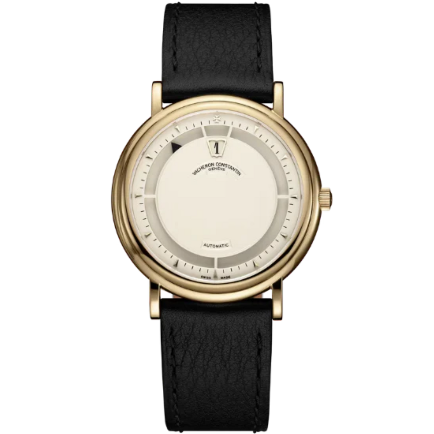 LES COLLECTIONNEURS JUMP HOUR 36 MM YELLOW GOLD WITH WHITE DIAL