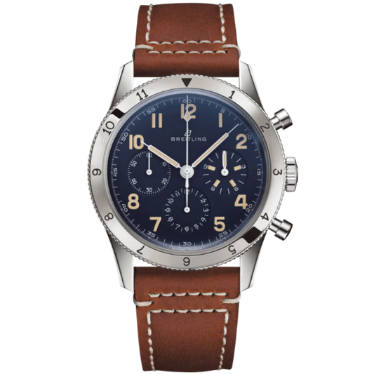 AVI 1953 EDITION 41 MM PLATINUM WITH BLUE DIAL