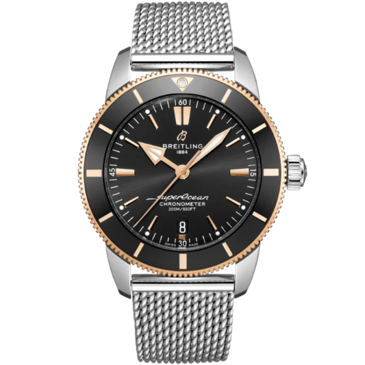 SUPEROCEAN HERITAGE B20 AUTOMATIC 44 MM STAINLESS STEEL & 18K ROSE GOLD WITH BLACK DIAL