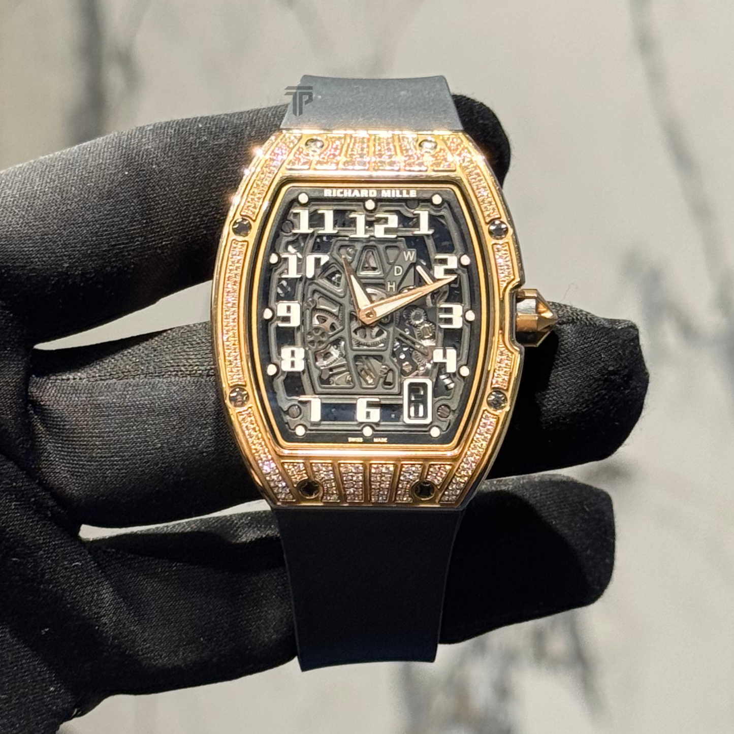 Richard Mille RM67-01 Rose Gold Factory Med Set Diamonds