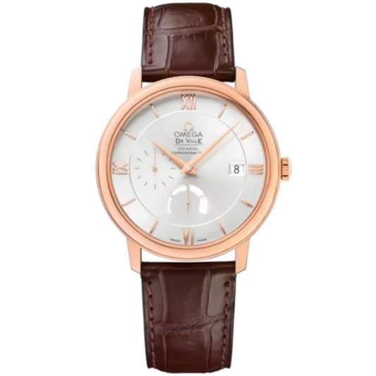 DE VILLE PRESTIGE 39 MM RED GOLD WITH SILVER DIAL