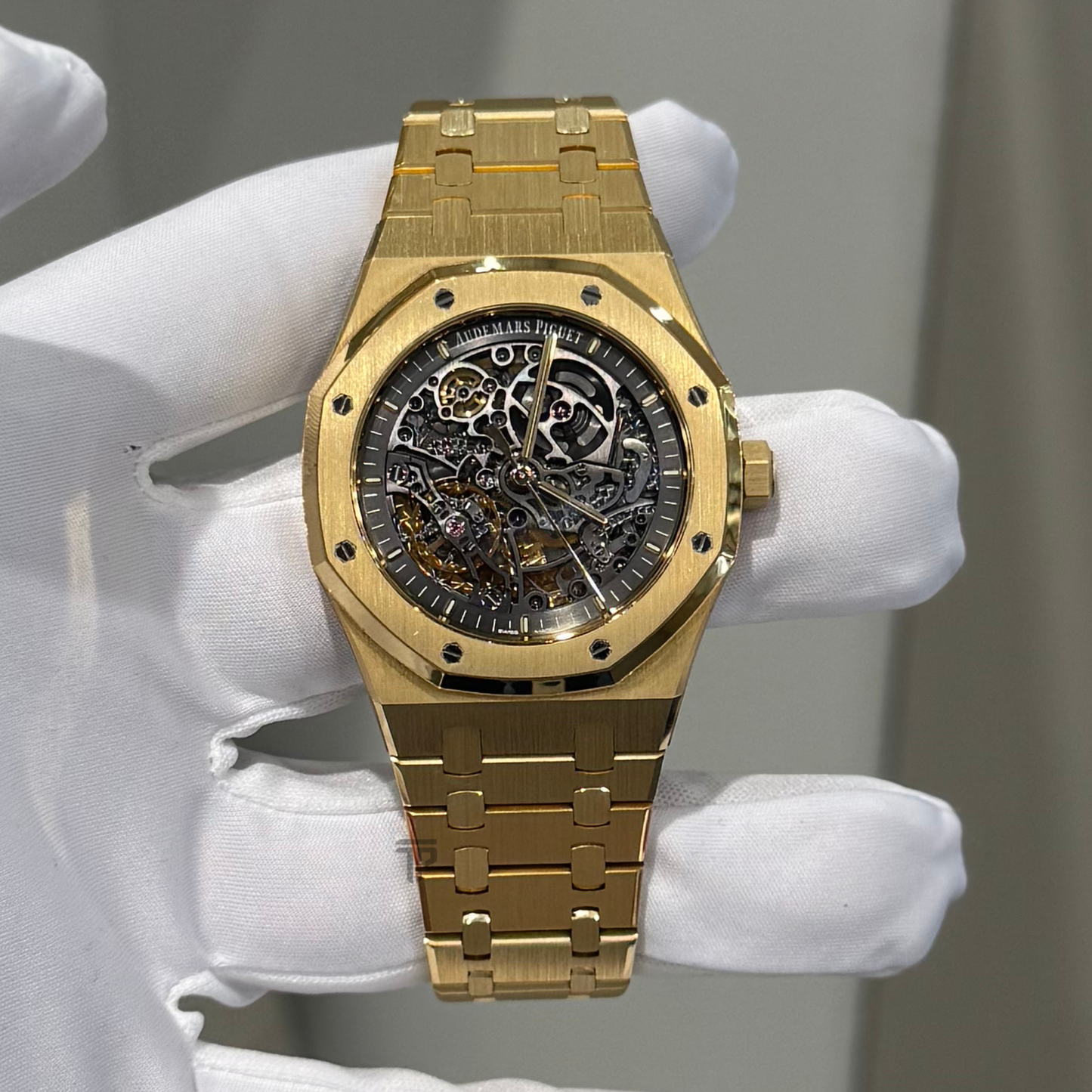 Audemars Piguet Royal Oak Ref. 15407BA.OO.1220BA.01 41MM Yellow Gold Double Balance Skeleton