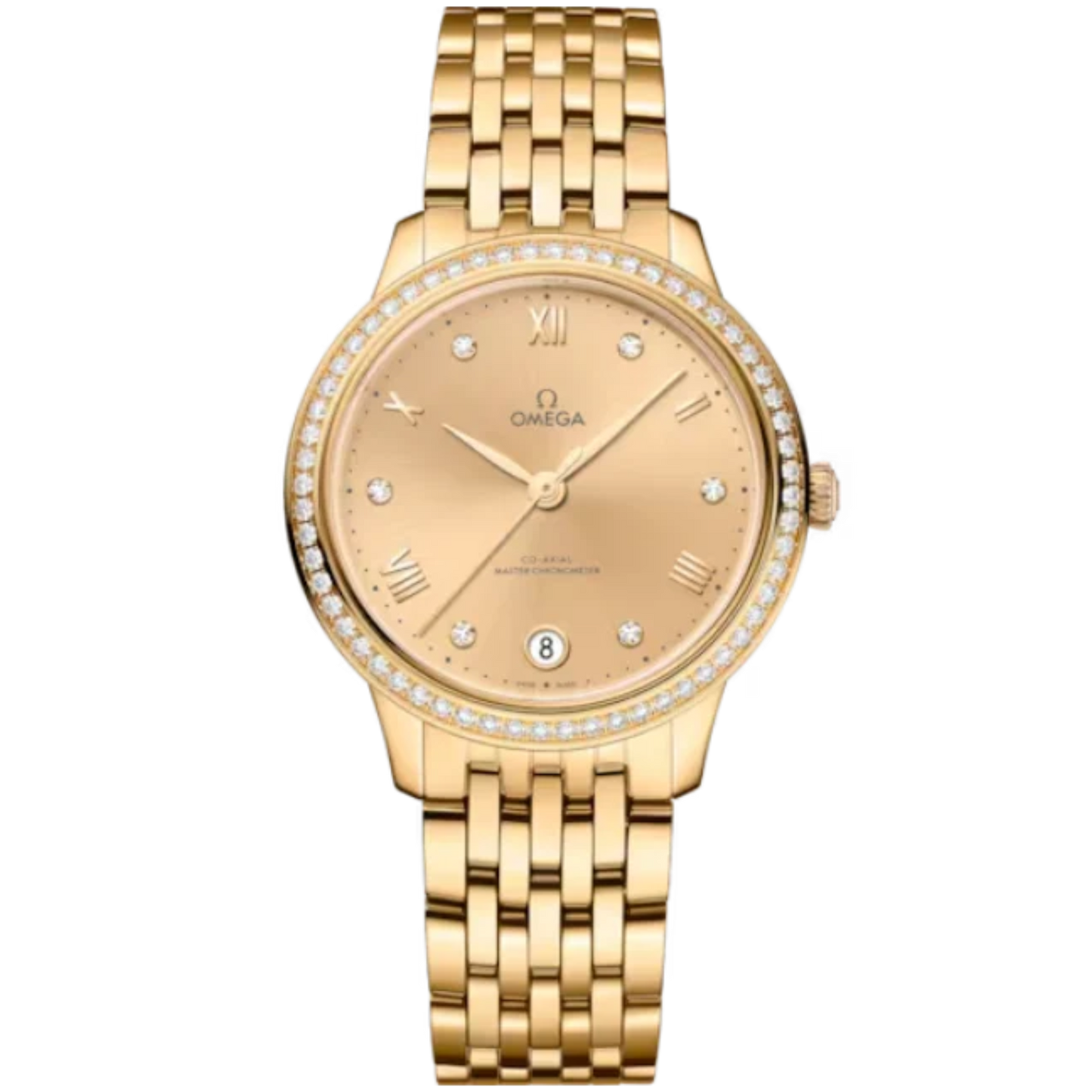 DE VILLE PRESTIGE 34 MM YELLOW GOLD WITH YELLOW DIAL
