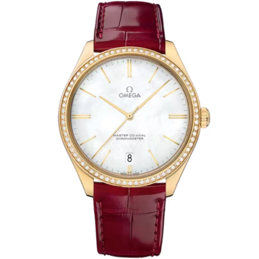 DE VILLE TRÉSOR 40 MM YELLOW GOLD WITH MOTHER OF PEARL DIAL
