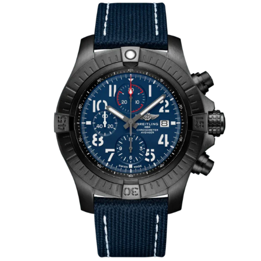 SUPER AVENGER CHRONOGRAPH NIGHT MISSION 48 MM DLC-COATED TITANIUM AND BLUE DIAL