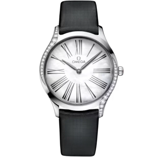 DE VILLE TRÉSOR 36 MM STAINLESS STEEL WITH MOTHER OF PEARL DIAL