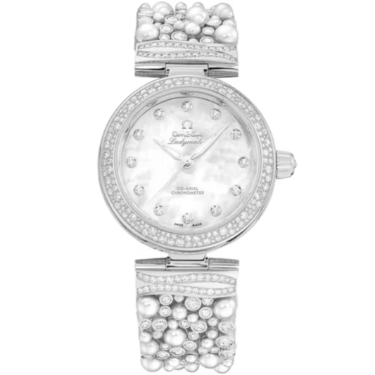 DE VILLE LADYMATIC 34 MM CANOPUS GOLD™ WITH MOTHER OF PEARL DIAL
