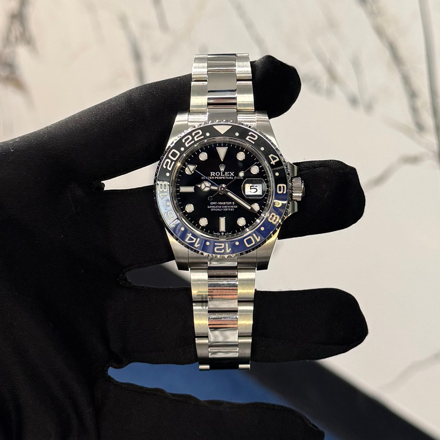Rolex GMT Master II Batman Ref. 126710BLNR on Oyster Bracelet