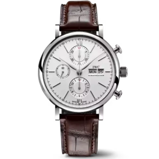 PORTOFINO CHRONOGRAPH 42 MM STAINLESS STEEL WITH WHITE DIAL