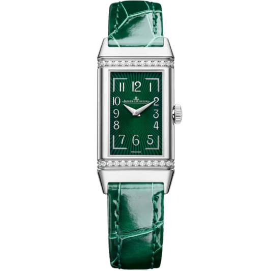 REVERSO ONE MONOFACE QUARTZ 40 MM STAINLESS STEEL WITH GREEN LACQUER DIAL