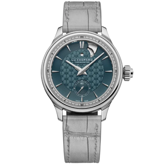 L.U.C STRIKE ONE LIMITED EDITION 40 MM ETHICAL WHITE GOLD WITH GREY-GREEN DIAL