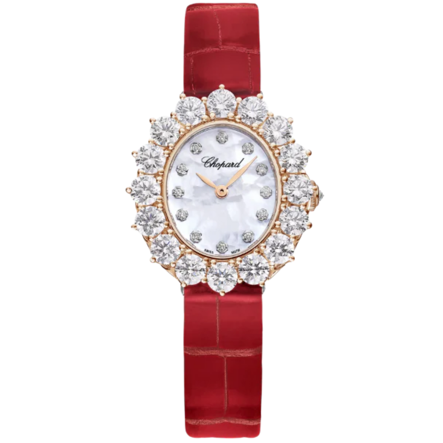L'HEURE DU DIAMANT 30 MM ETHICAL ROSE GOLD WITH MOTHER OF PEARL DIAL
