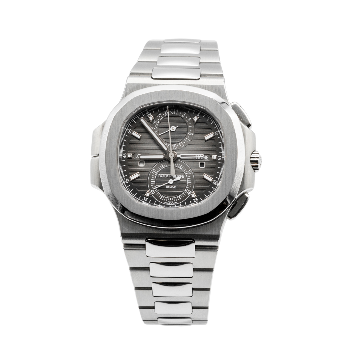 Patek Philippe  Nautilus Ref. 5990/1A Stainless Steel Travel Time Grey Dial