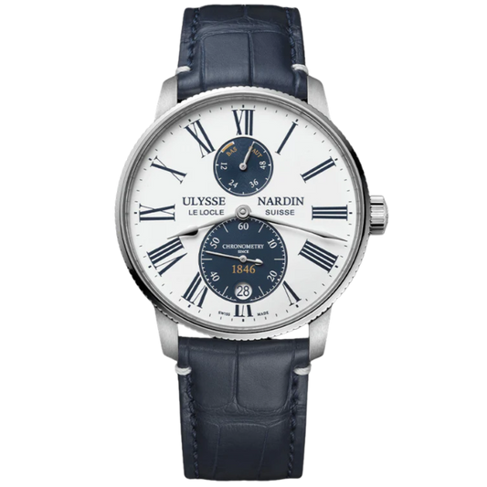 MARINE TORPILLEUR PANDA 42 MM STAINLESS STEEL WITH WHITE DIAL