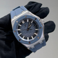 Audemars Piguet Ref. 15605SK.OO.A350CA.01 43MM Stainless Steel Royal Oak Offshore Blue Dial