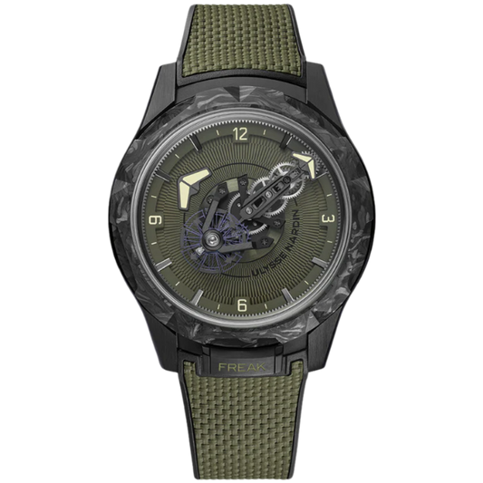 FREAK ONE OPS 44 MM BLACK DLC TITANIUM WITH GREEN DIAL