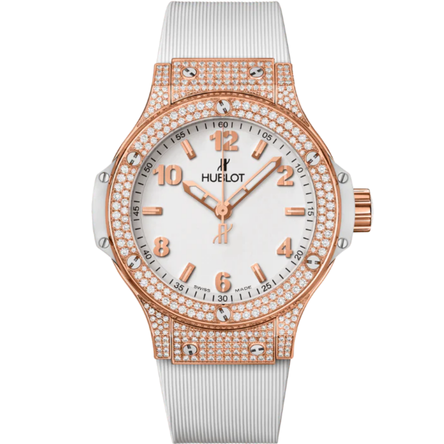 Big Bang 38mm GOLD WHITE PAVÉ