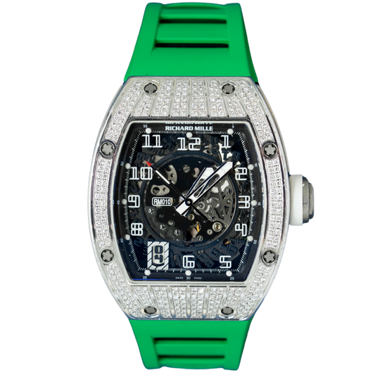 Richard Mille RM010 White Gold Full Factory Med Set