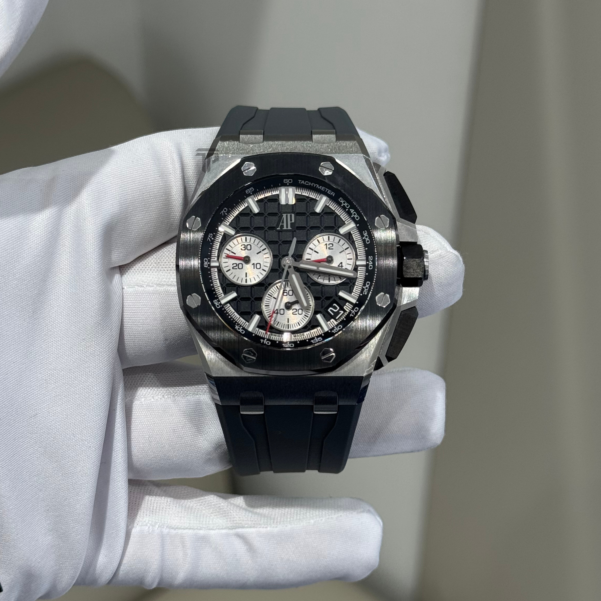 Audemars Piguet Royal Oak Offshore Ref. 26420SO.OO.A002CA.01 43mm Chronograph Black Dial with White Subdials