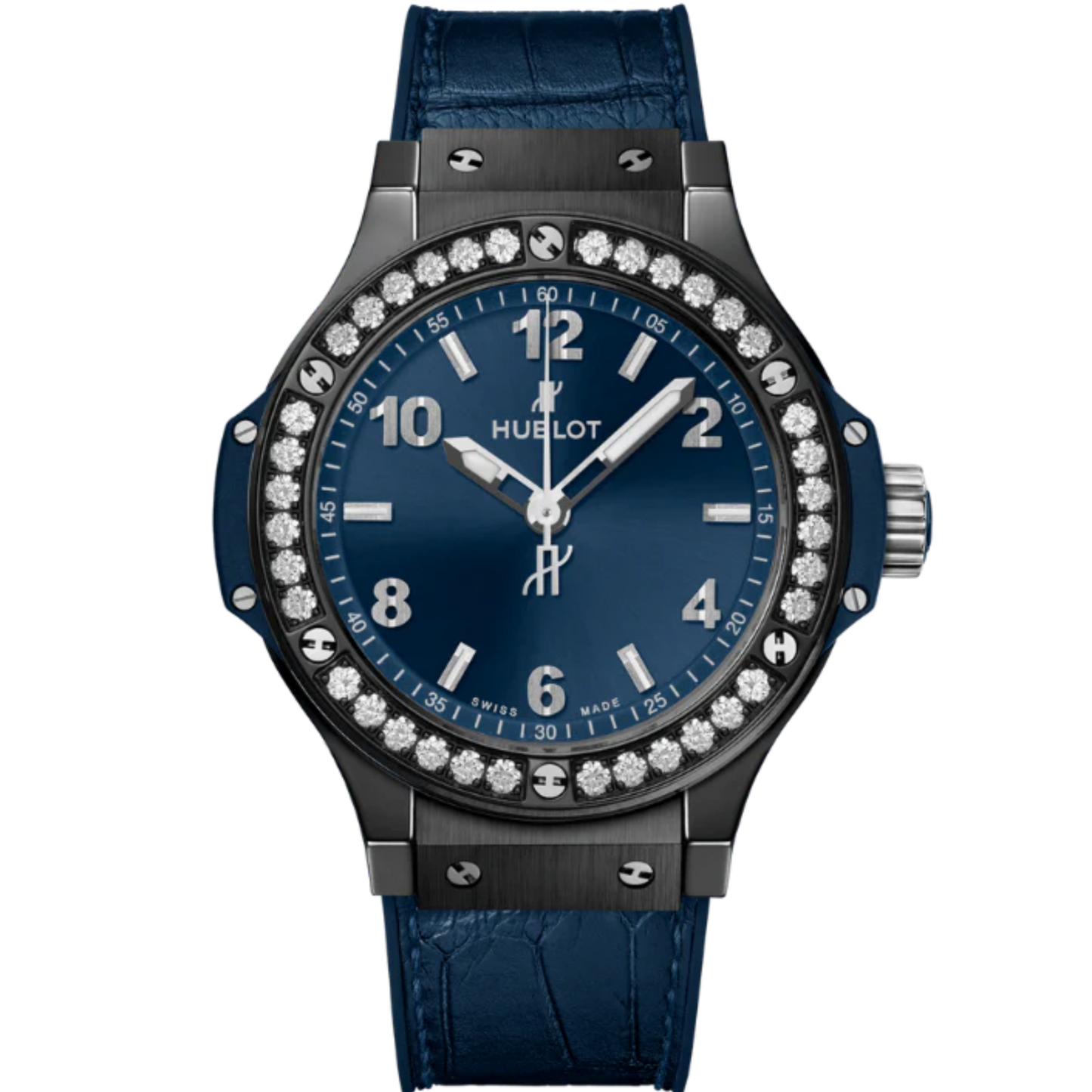 Big Bang 38mm CERAMIC BLUE DIAMONDS