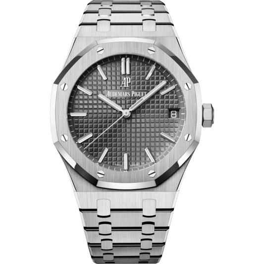 Royal Oak Selfwinding 41MM Stainless Steel Bracelet  Slate Grey Dial With Grande Tapisserie Pattern Stainless Steel Case