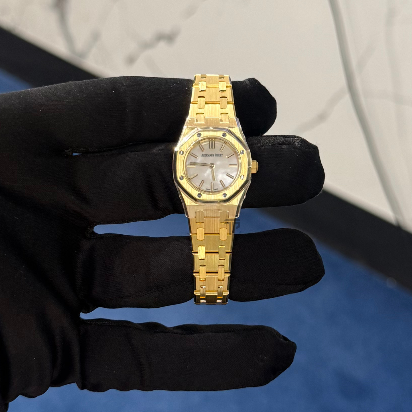 Audemars Piguet Royal Oak Mini Ref. 67630BA.OO.1312BA.03-B Yellow Gold MOP Dial