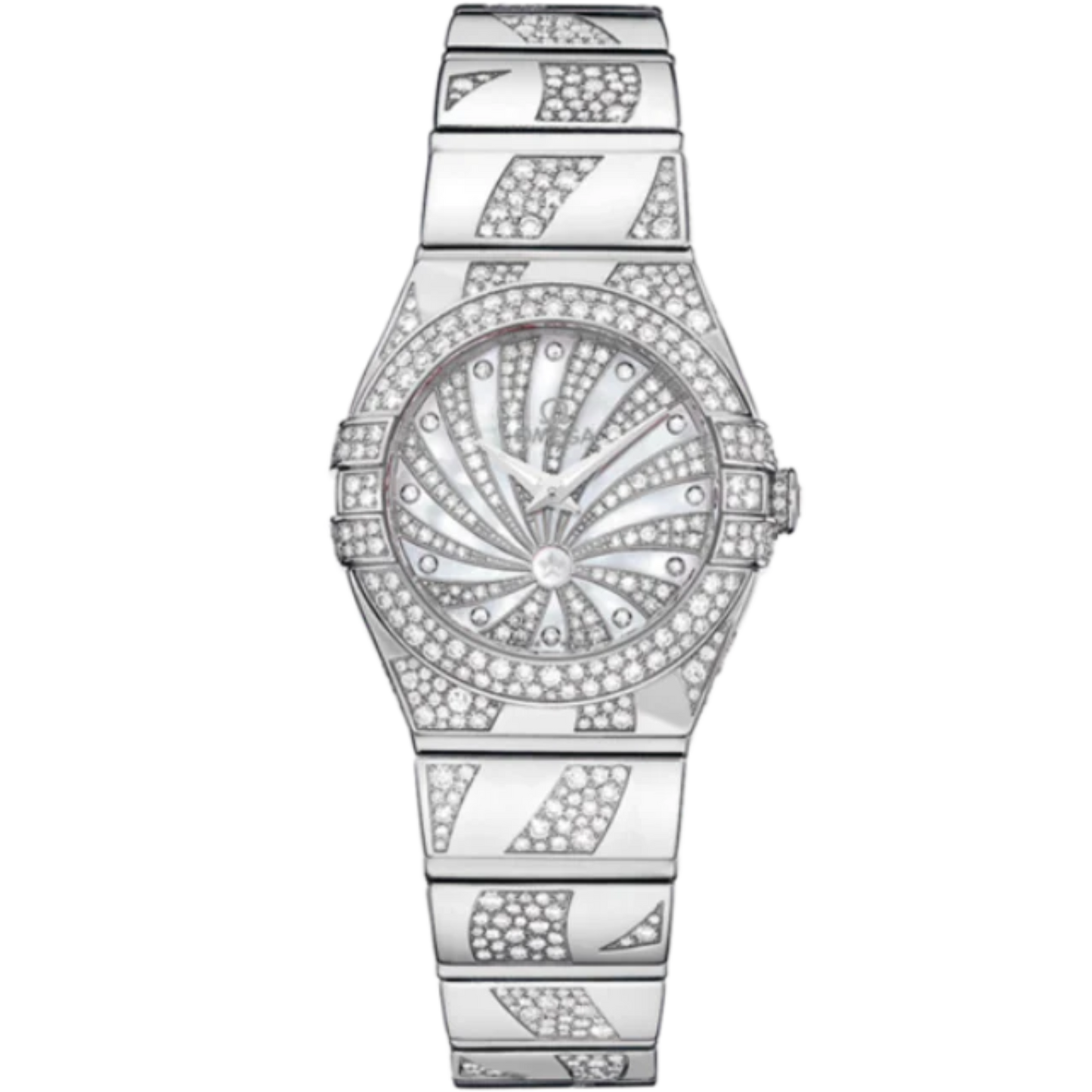 CONSTELLATION 24 MM WHITE GOLD WITH WHITE DIAL
