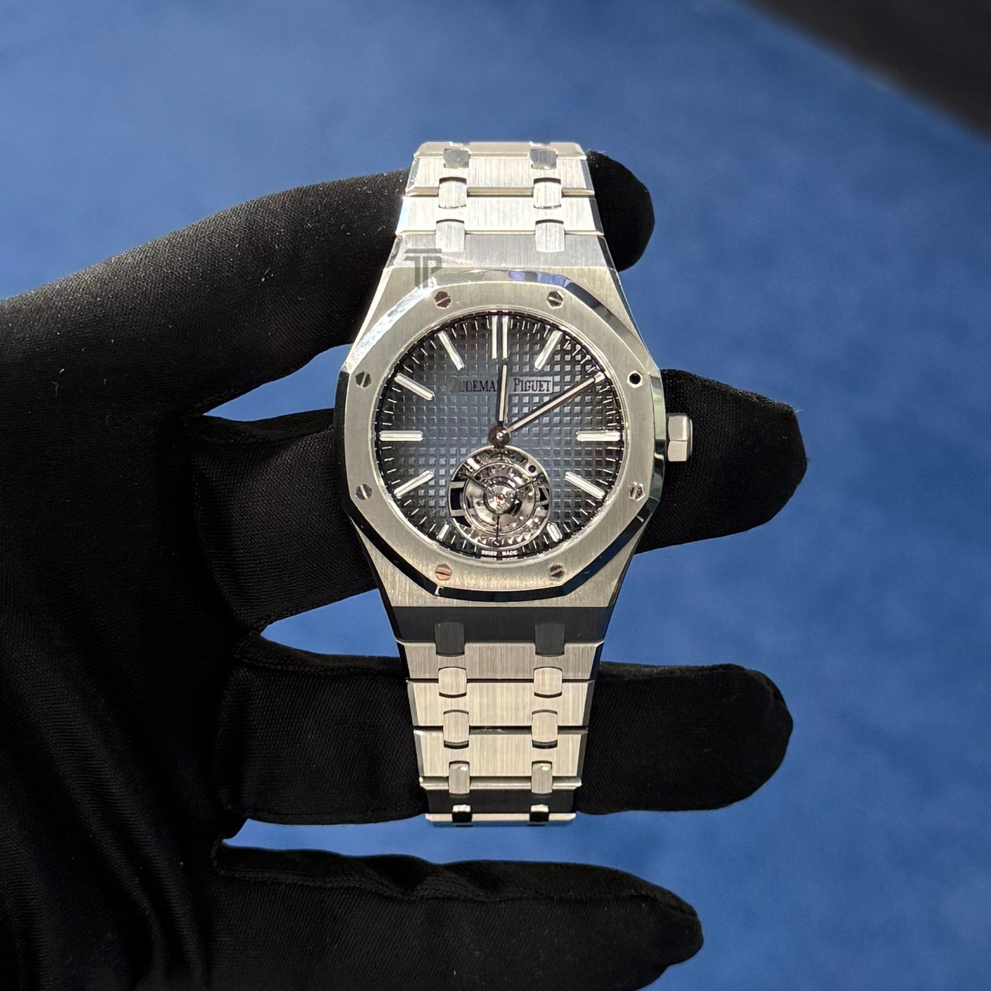 Audemars Piguet Royal Oak Tourbillon Ref. 26730ST.OO.1320ST.01 41MM Stainless Steel Smoke Blue Dial (50TH Anniversary)