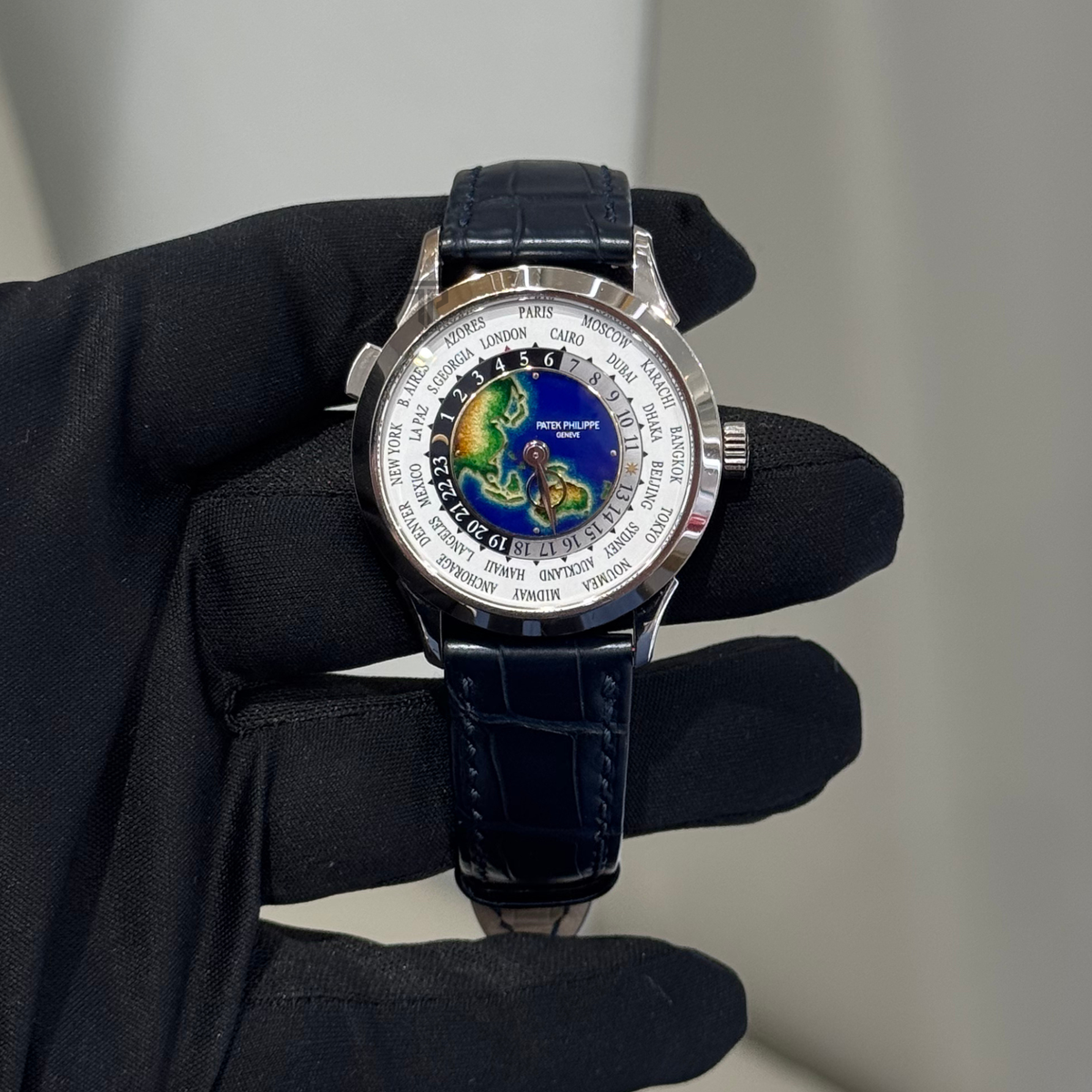 Patek Philippe Complications Ref. 5231G White Gold World Time Cloisonné Grand Feu Enamel
