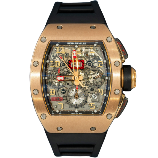 Richard Mille RM011 "Red Kite" Rose Gold/Black DLC Chronograph