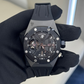 Royal Oak Concept 44MM Gmt Tourbillon Black Rubber Strap Titanium Case