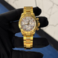 Rolex Daytona Ref. 16528 Yellow Gold Pave Dial Ruby Markers