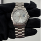 Rolex Day Date Ref. 118366 Platinum Silver Dial with Baguette Bezel/Markers