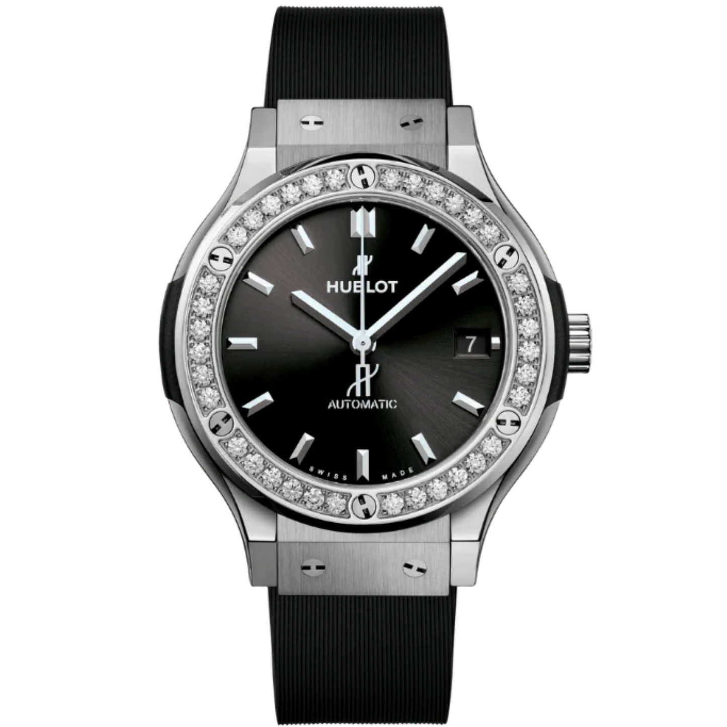 CLASSIC FUSION 3-HANDS 33MM TITANIUM DIAMONDS