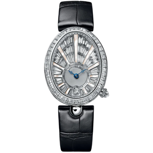 REINE DE NAPLES 8939 38 MM WHITE GOLD WITH SILVER DIAL