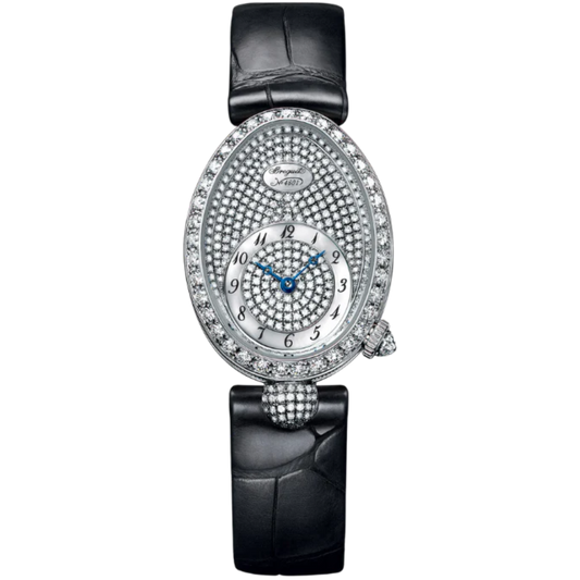 REINE DE NAPLES 8928 33 MM WHITE GOLD WITH MOTHER OF PEARL - DIAMONDS DIAL