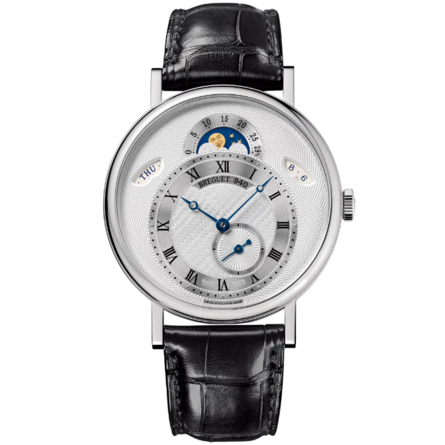 CLASSIQUE CALENDRIER 7337 39 MM WHITE GOLD WITH SILVER DIAL