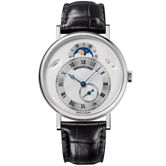 CLASSIQUE CALENDRIER 7337 39 MM WHITE GOLD WITH SILVER DIAL