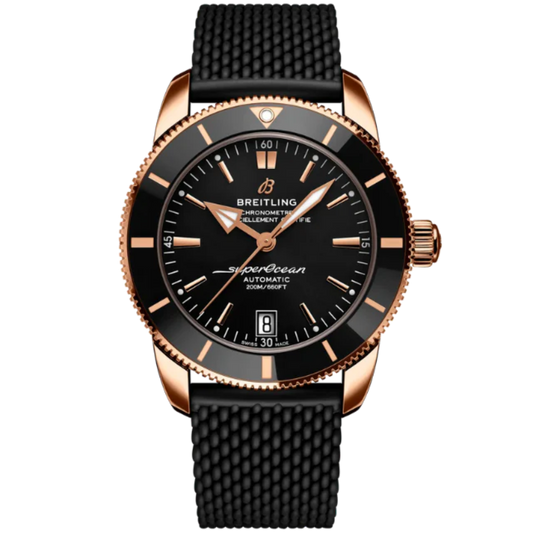 SUPEROCEAN HERITAGE B20 AUTOMATIC 42 MM 18K ROSE GOLD WITH BLACK DIAL