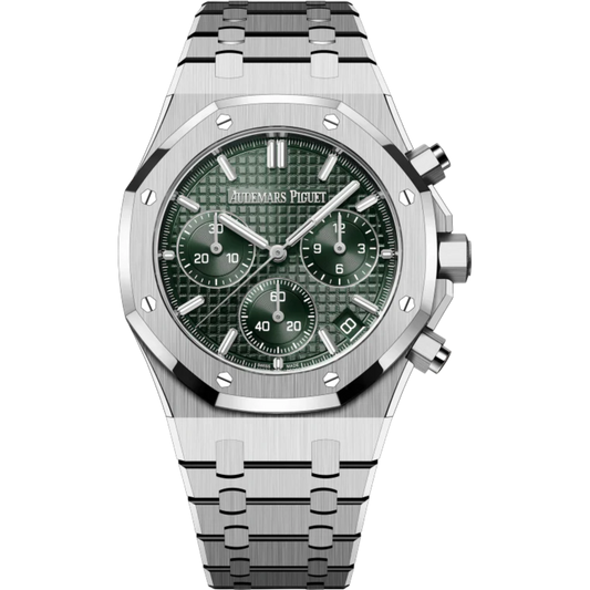 Audemars Piguet Royal Oak Chronograph Ref. 26240ST.OO.1320ST.04 41MM Stainless Steel Bracelet Khaki Green Dial